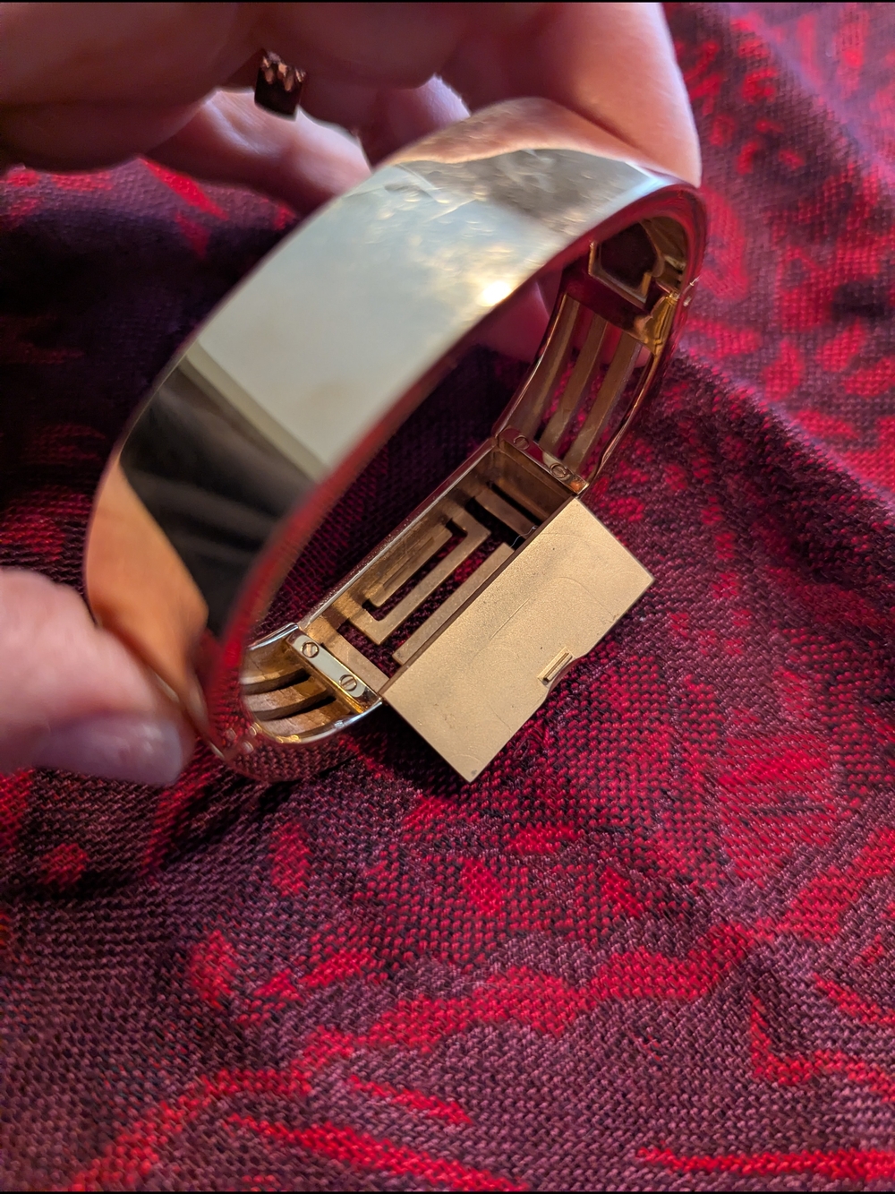 Tory Burch Gold-Tone Geometric Bracelet - Picture 4 of 5